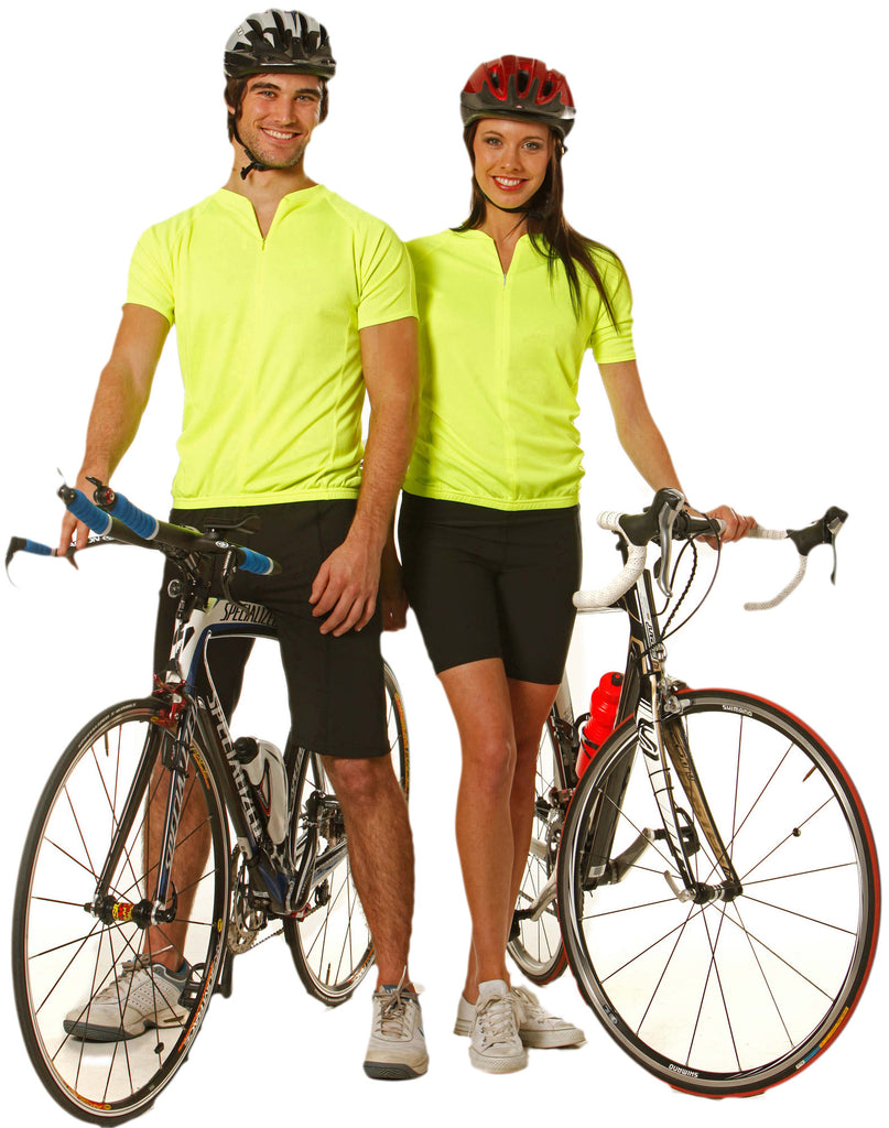 Winning Spirit Unisex Cycling Top CoolDry Mesh Contrast Piping Polo (TS89)