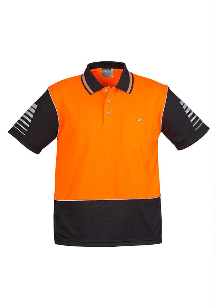 Syzmik Mens Hi Vis Zone Short Sleeve Polo (ZH236)