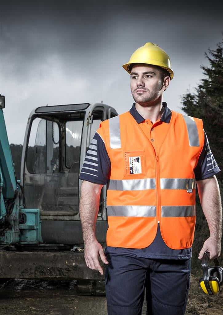 Syzmik Unisex Hi Vis Zip Vest ZV998 Budget Workwear